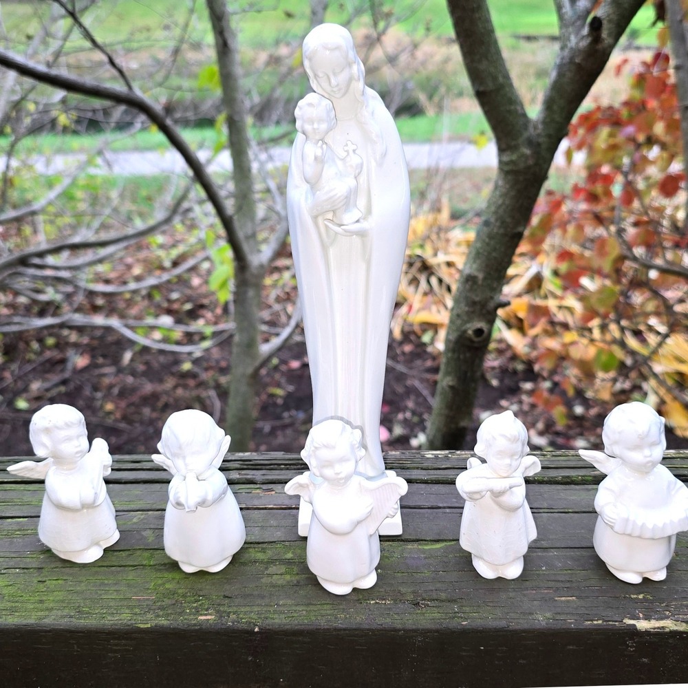 Vintage Goebel Hummel Madonna‎ and Child & Cherub (5) Band